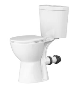 SUPERFLO Rear Outlet Toilet With 19 Inch Tall Toilet Bowl & Tank