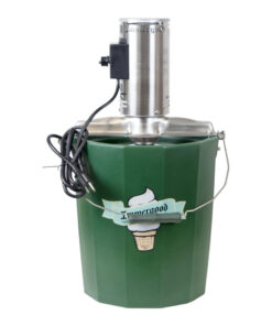 Immergood 6 qt. PREMIUM Electric Ice Cream Maker - Stainless Steel - Leakproof Tub