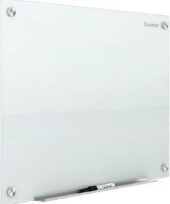 Quartet Glass Whiteboard Magnetic Dry Erase Board 6x4 Infinity Frameless Mounting G7248W