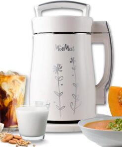 MioMat 8-in-1 Plant Based Milk Maker 40oz Almond Soy Oat Coconut Milk Soups Smoothies Purees