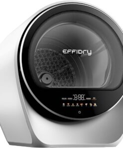Effidry S3 Compact Clothes Dryer 1.0 cu ft 110V 1050W Stainless Drum 8 Modes Portable