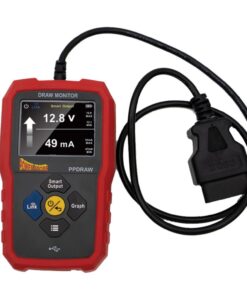 Power Probe PPDRAW Automotive Battery Voltage Parasitic Draw Monitor with OBDII Connection