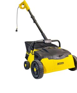 Roll and Comb Artificial Turf Sweeper 302e Corded Electric Lawn Rake 25L Leaf Collector