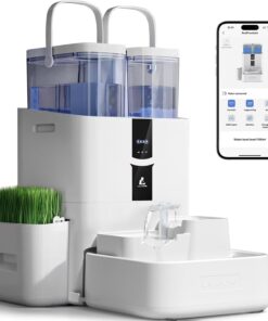 LALAHOME Automatic Cat Water Fountain 10L Self Filling Cleaning Wi-Fi Smart Bowl Filter Quiet Pump