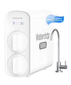 Waterdrop G5P500A Reverse Osmosis Water Filter Alkaline Mineral pH+ 8 Stage 500G NSF Certified