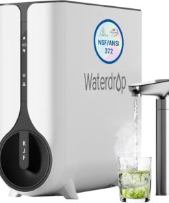Waterdrop Reverse Osmosis System 600 GPD Instant Hot Water Tankless Under Sink Smart LED Faucet