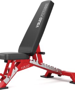 YOLEO Adjustable Weight Bench Commercial 2315LBS Capacity Flat Incline Decline Home Gym