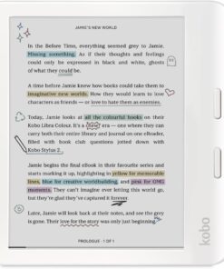 Kobo Libra Colour eReader 7" Glare-Free E Ink Kaleido 3 Display Audiobooks Waterproof