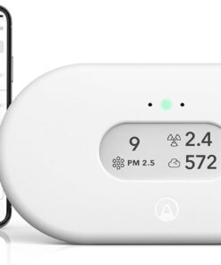Airthings View Plus 2960 Battery Powered Radon Air Quality Monitor PM CO2 VOC Humidity Temp Pressure