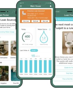 Flume 2X Smart Home Water Monitor Leak Detector Real-Time Usage Tracking Indoor Outdoor Irrigation Alerts