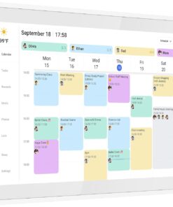 flyEVfish Digital Calendar 15.6" Smart Touchscreen Wall Planner Family Organizer Desk Mount