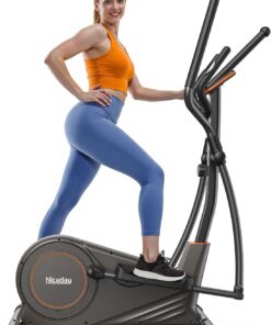 Niceday Elliptical Exercise Machine Hyper-Quiet Magnetic Drive 15.5-20" Stride 16 Resistance 500lbs Capacity