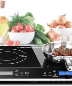 Duxtop LCD Portable Double Induction Cooktop 9620LS BT-350DZ 1800W Digital Countertop Burner