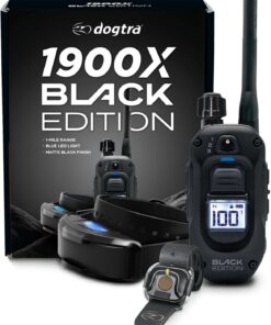 Dogtra 1900X Black Edition E-Collar 1 Mile Range Waterproof 100 Stimulation Levels Rechargeable