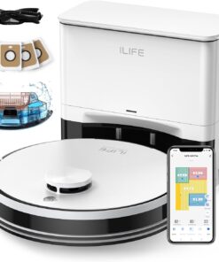 ILIFE A30 Pro Robot Vacuum Mop Self Emptying 60 Days 5000Pa Suction LiDAR Navigation WiFi Alexa Remote