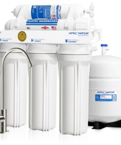 APEC RO-90 Reverse Osmosis Drinking Water Filter System 90 GPD Chrome Faucet Certified Ultra Safe