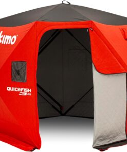 Eskimo QuickFish 3HD Pop-Up Portable Ice Fishing Shelter Insulated Three Person 46075