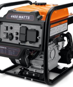 Power Equipment Inverter Generator 4400W Gas Powered Portable Open Frame Low Noise ECO Mode RV Ready Emergency Backup