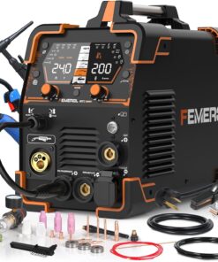 Plasma Cutter Welder Combo 200A 6-in-1 MIG TIG Stick CUT SPOT Dual Voltage 110V 220V Multi Process