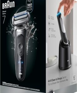 Braun Series 7 Electric Razor for Men S7 7185cc Shaver with Extra Head Precision Trimmer Clean Charge Center