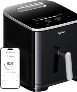 Typhur Sync 8QT AI Smart Air Fryer Wireless Meat Thermometer 9-in-1 Ceramic
