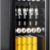 Cucina Magica Beverage Refrigerator 4.8 cu ft 155 Can Mini Fridge Glass Door Adjustable Shelves
