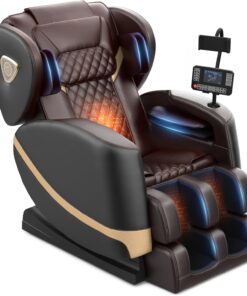 FURNIMAT Massage Chair Full Body Zero Gravity 10 Rollers Airbags Heating Foot Massage Bluetooth Speaker