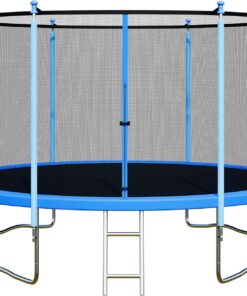 ALTLER Outdoor Trampoline 12FT 14FT with Enclosure Ladder ASTM Approved Recreational Trampoline
