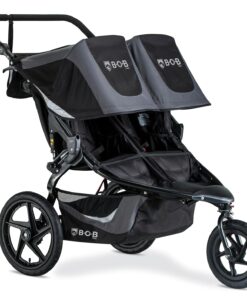 BOB Gear Revolution Flex 3.0 Duallie Jogging Stroller Double Stroller Graphite Black