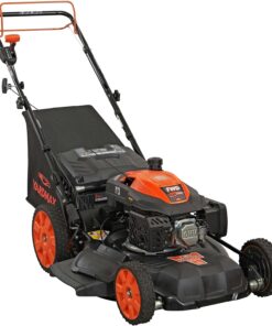 YARDMAX 22 Inch 201cc Gas Self Propelled Lawn Mower 6 Speed CVT High Wheel