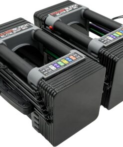 PowerBlock Elite EXP Adjustable Dumbbells Pair Stage 1 5-50 lb Expandable Steel Build